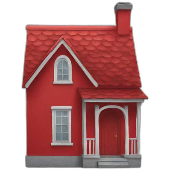 Red house emoji