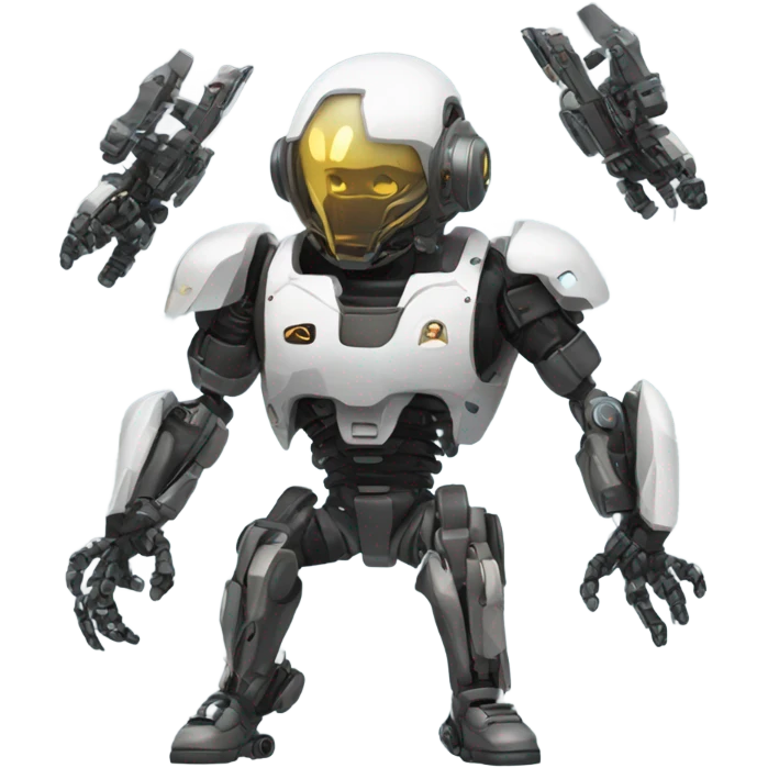 Cyborgs fighting emoji