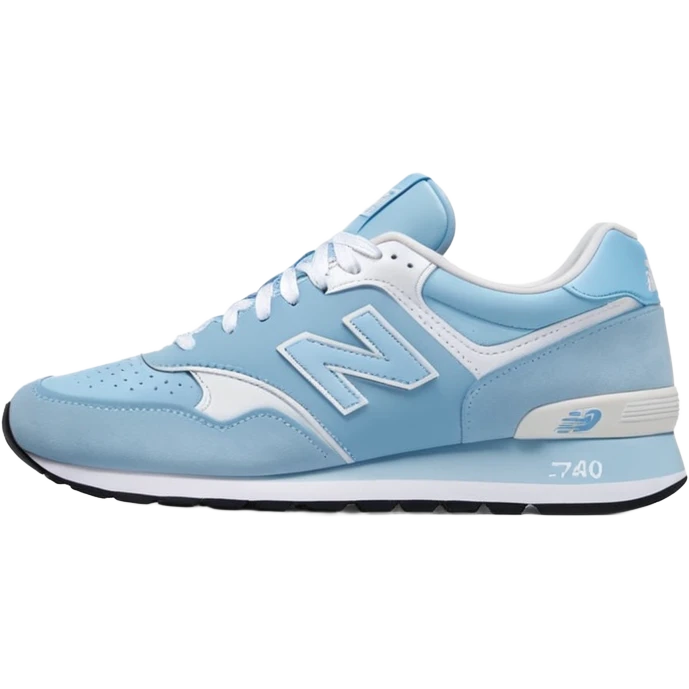 New balance 740 ice blue shoes emoji