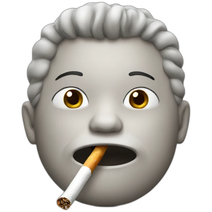 Eating cigarettes emoji