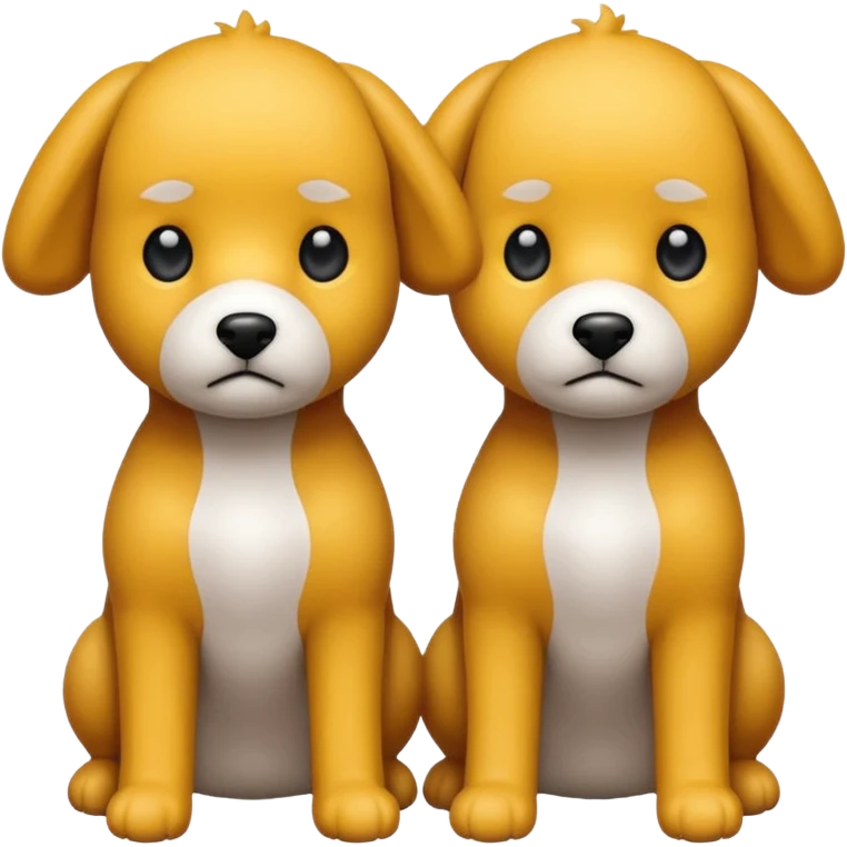 Dos caniches,uno blanco y el otro negro emoji