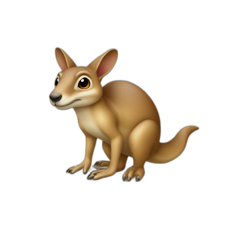 Kangourou sur tortue emoji