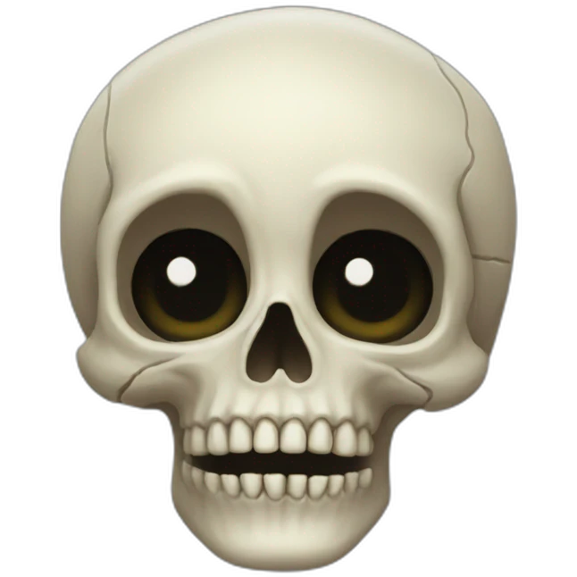 Weird skull emoji