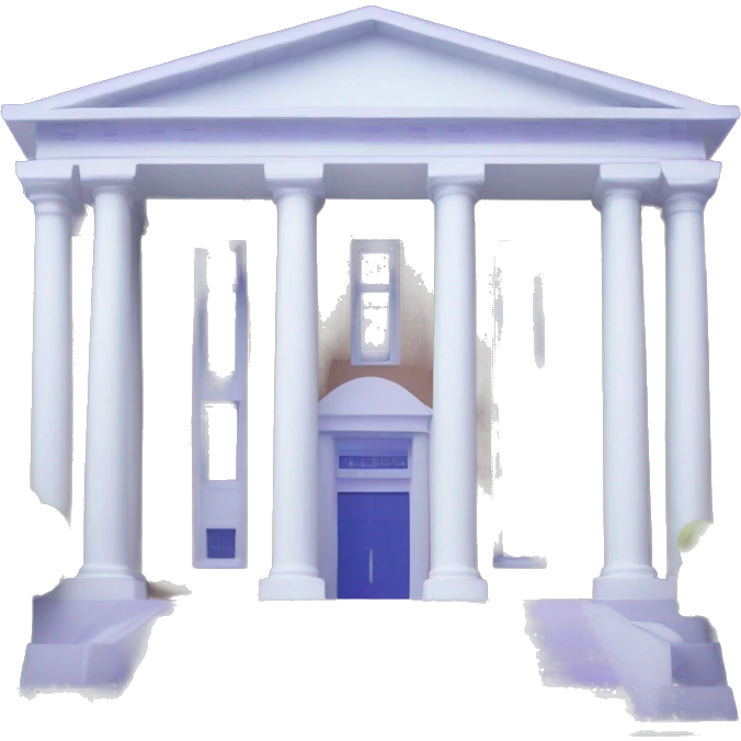 University building in blue and violet tones emoji