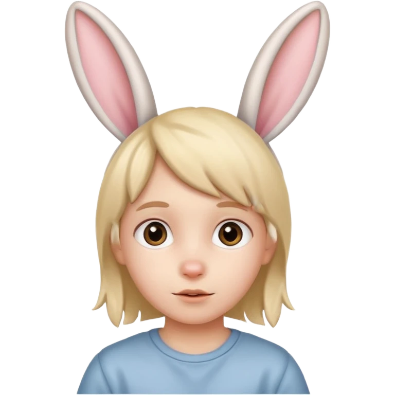 kid with bunny ears emoji