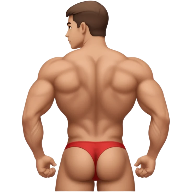 Grabbing butt and looking back emoji