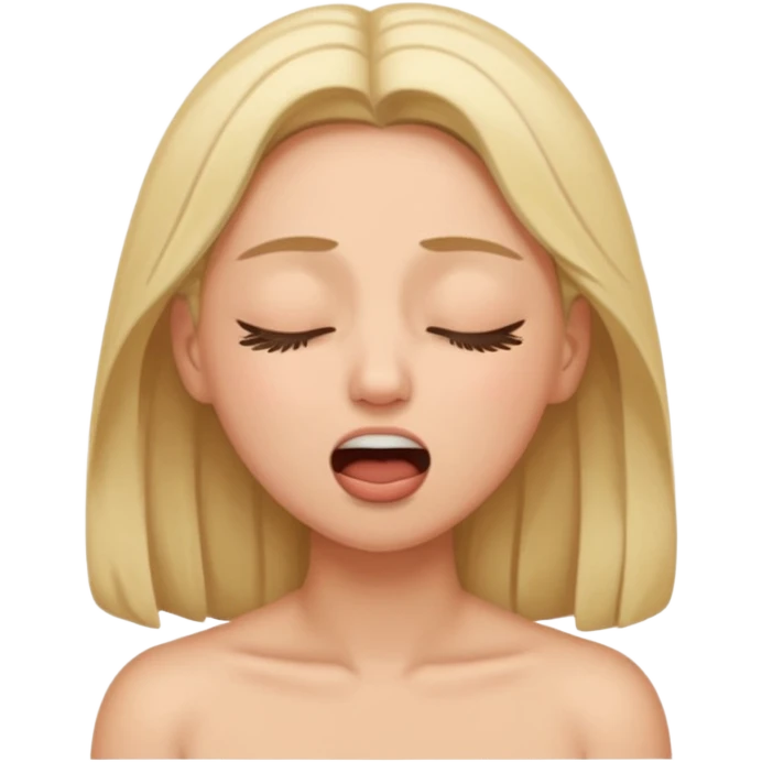 Woman moaning emoji