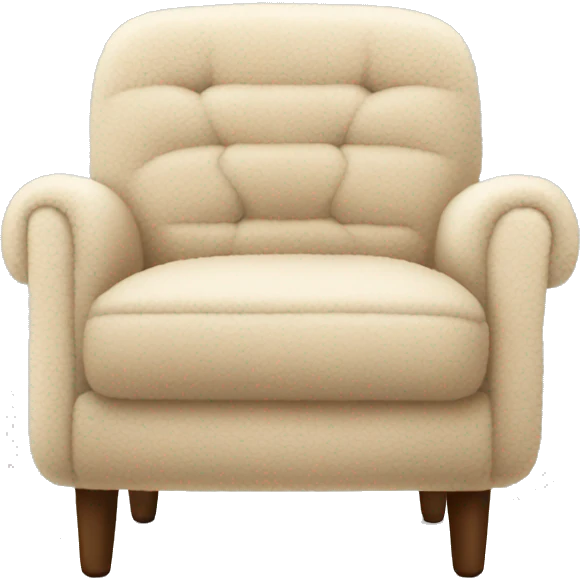 beige sherpa chair emoji