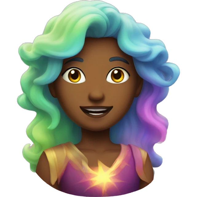 Colourful aurora emoji