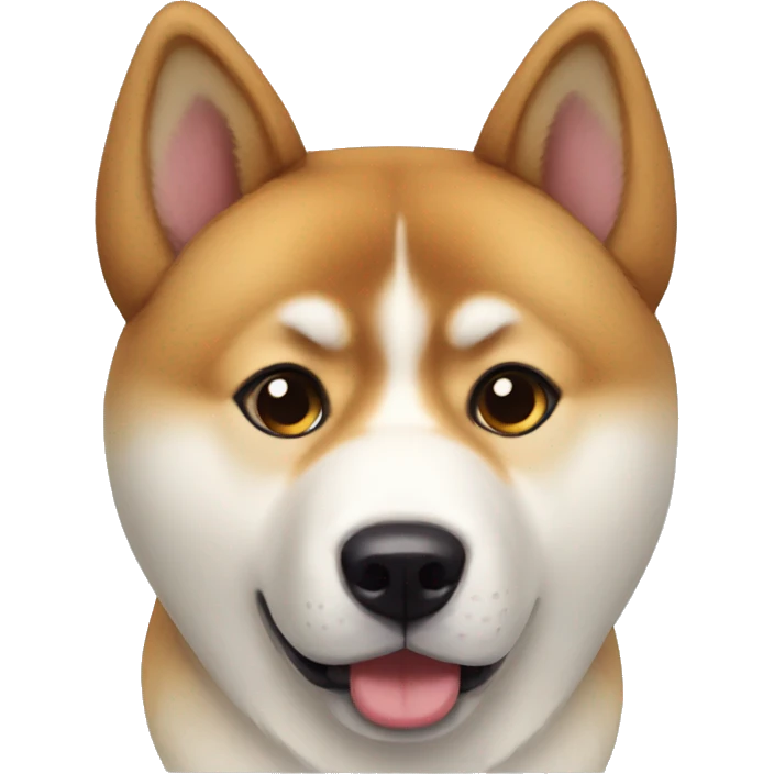 Akita inu Big surprise eyes emoji
