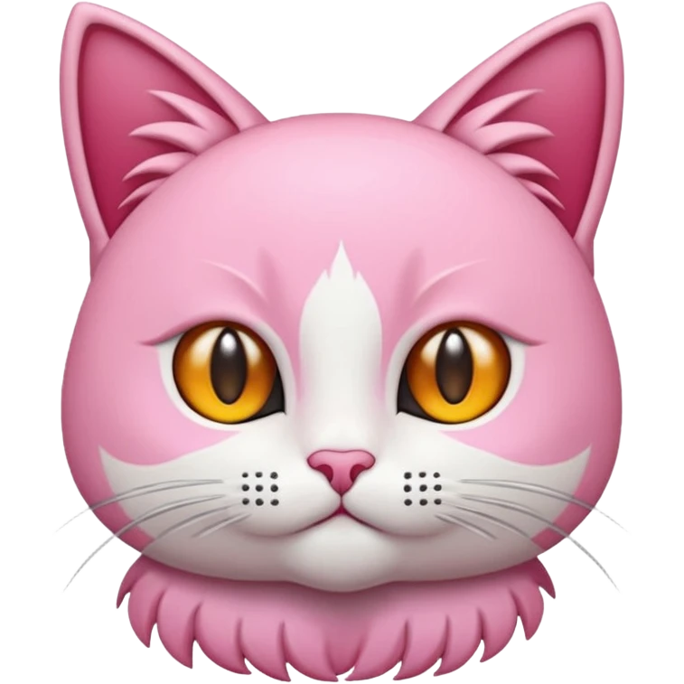 Pembe bir kedi kuyruğu İnce emoji