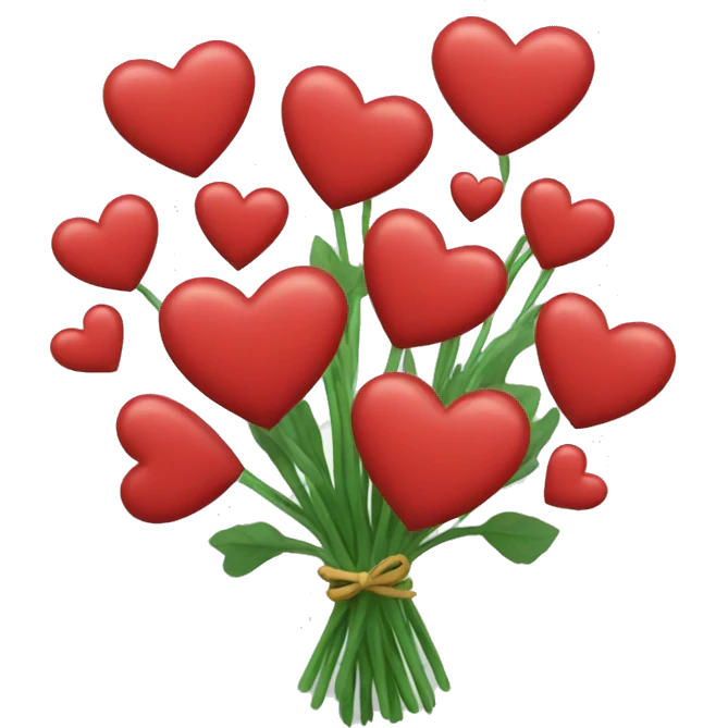 bouquet of hearts  emoji