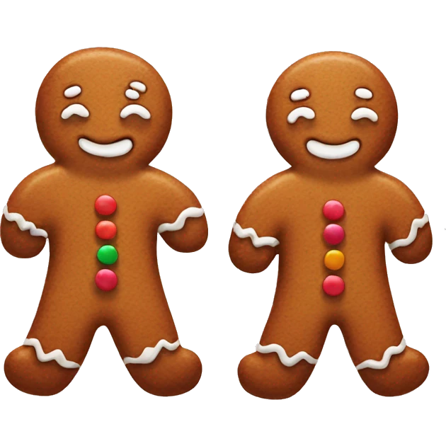 Gingerbread man emoji