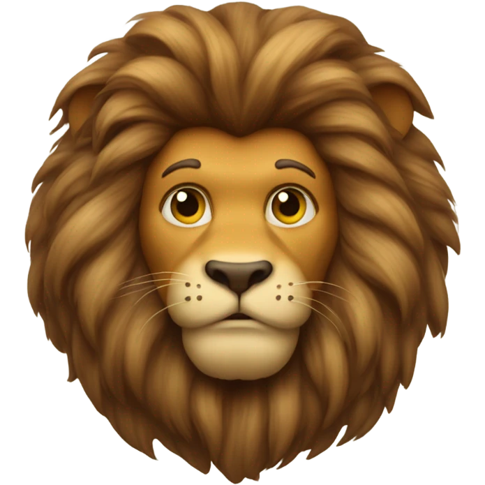 Cowardly lion emoji