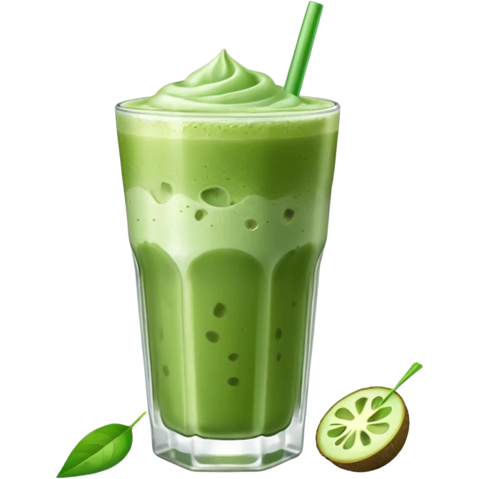 Ice Matcha latte emoji