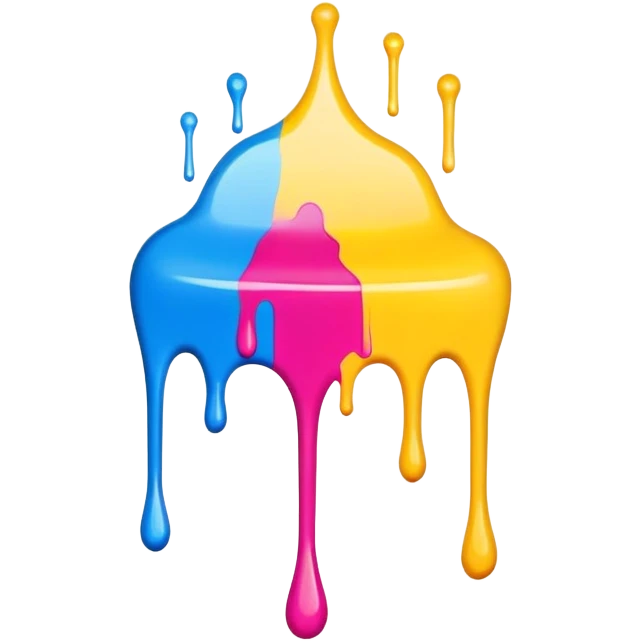 Draw the word mod with drippy paint  emoji