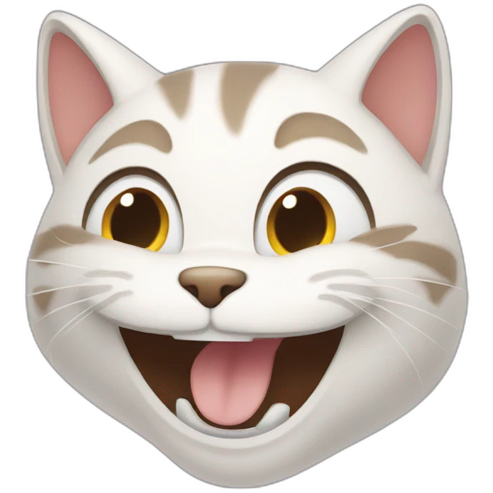 Cat laughing emoji