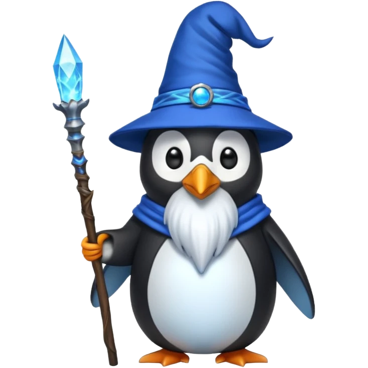 Penguin Wizard emoji