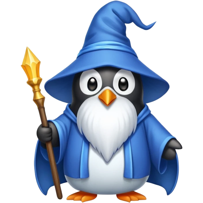 Penguin Wizard emoji