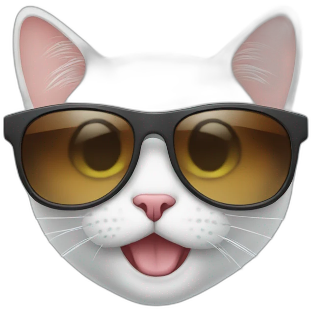 Cat with sunglasses emoji