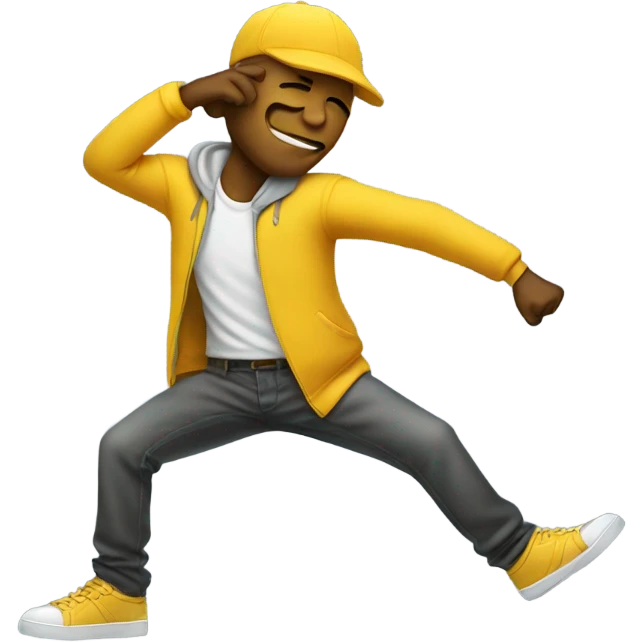 Man dabbing  emoji