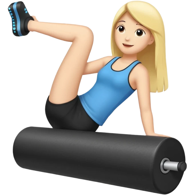 Black foam roller emoji