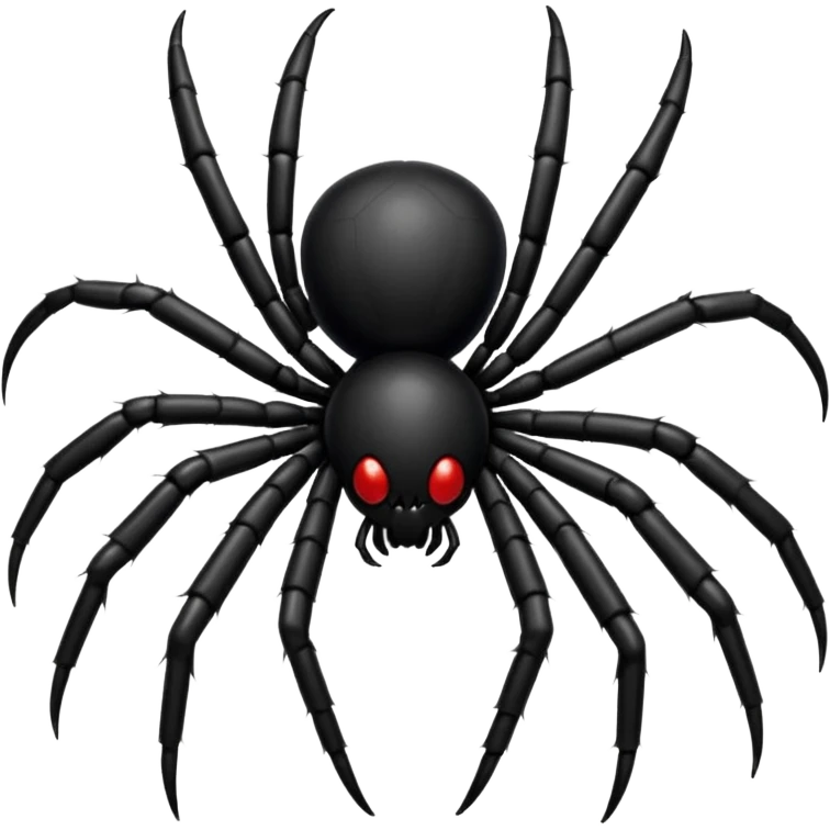 black spider emoji
