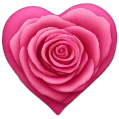 Coeur rose emoji