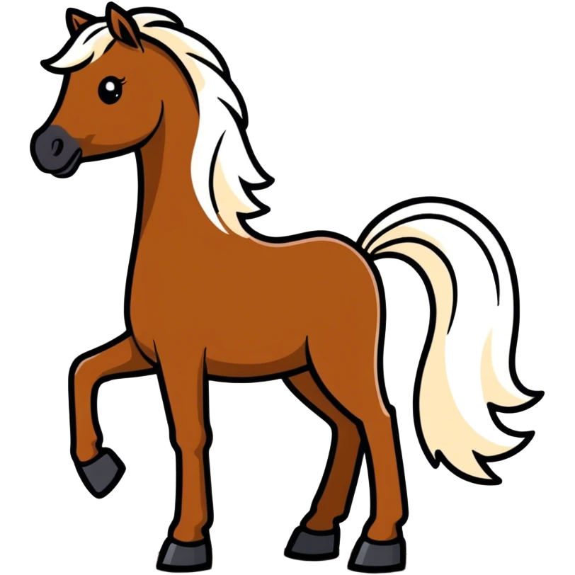 Horse in a field  emoji