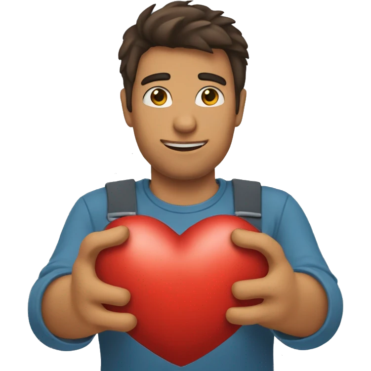 Corazón con manos emoji