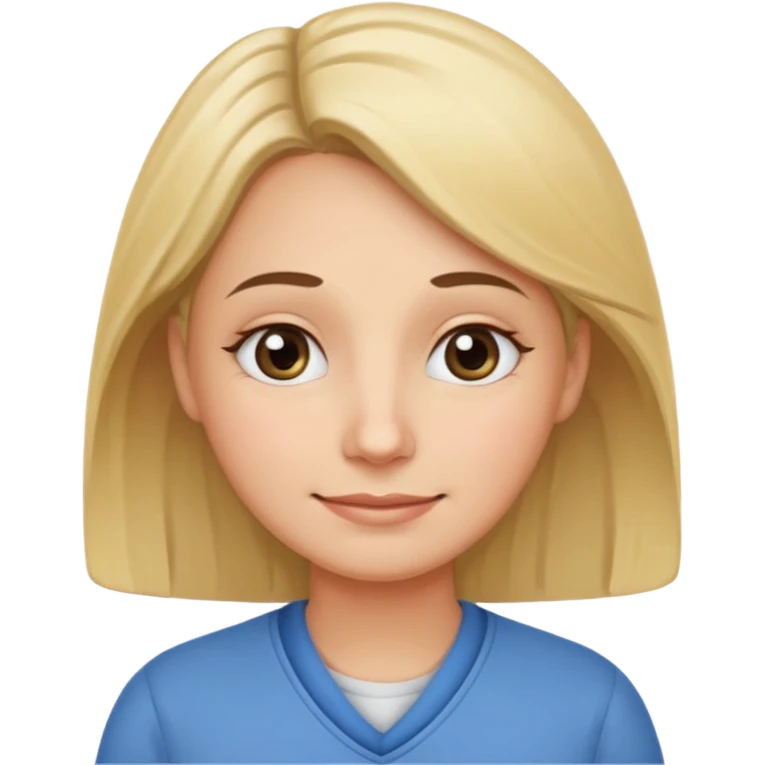 Depict a kindergarten teacher who looks exhausted while helping others, symbolizing neglecting their own needs. 
Make it recognizable at small sizes, positive but realistic. Transparent background, no text. emoji