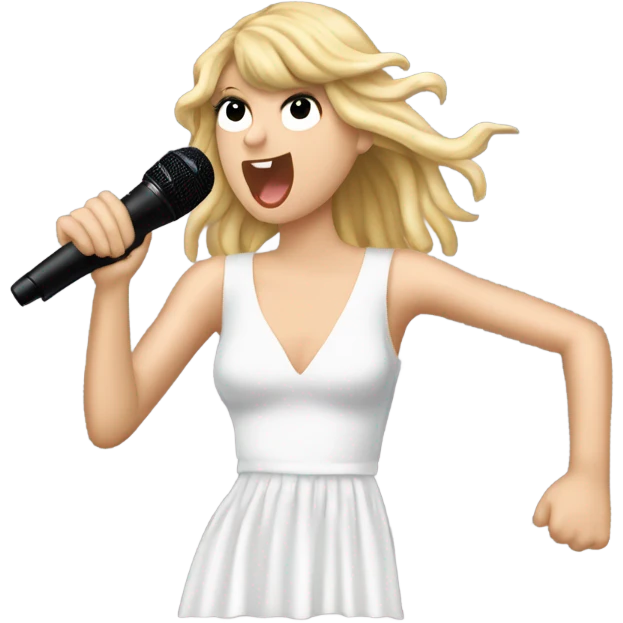 Taylor swift at the eras tour singing cruel summer emoji