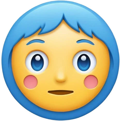 flat blue circle emoji