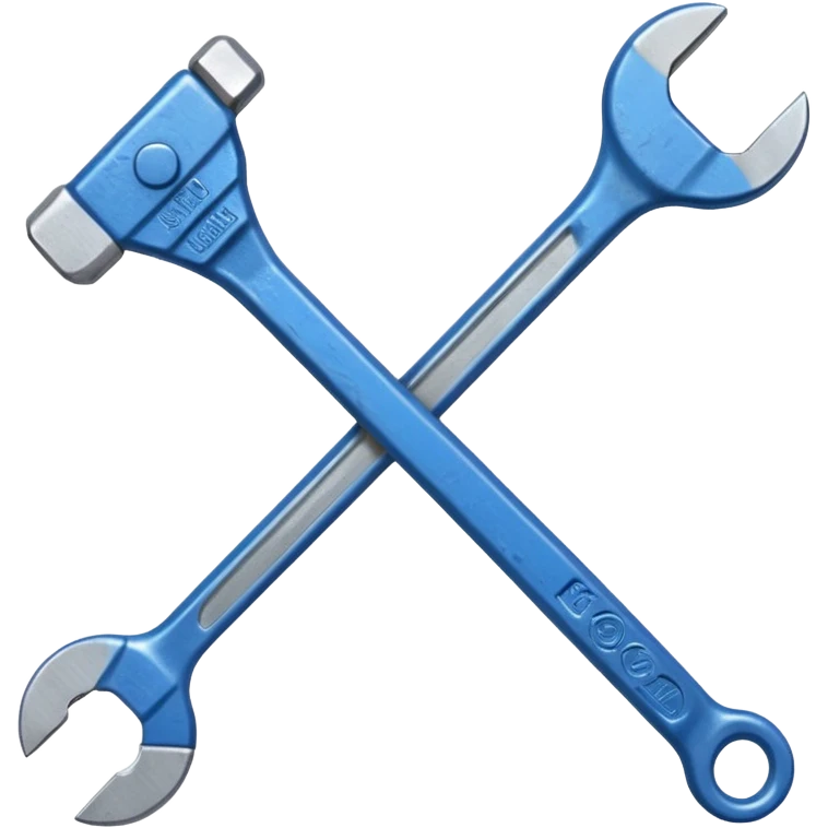 blue wrench emoji