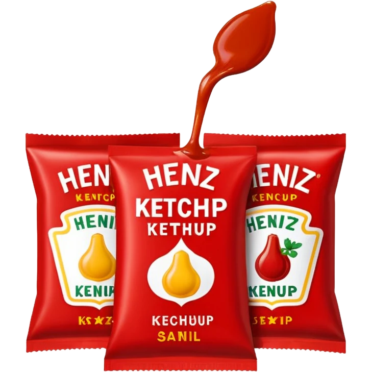 Heinz Ketchup Sachets 10ml emoji