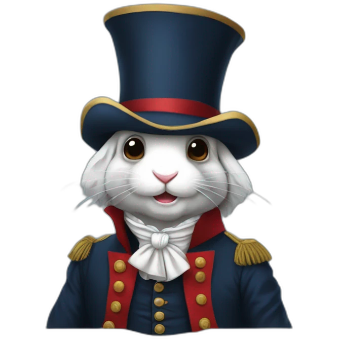 rabbit dressed as robespierre emoji