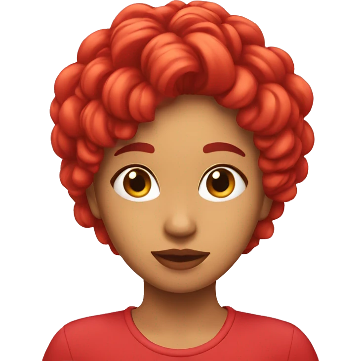 Chica pelo rojo emoji