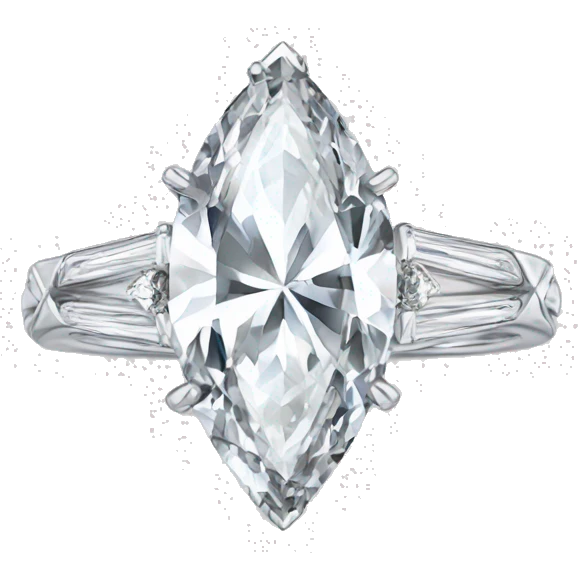 Marquise diamond ring emoji