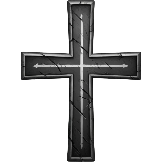 It's a cross but crossed out from down emoji