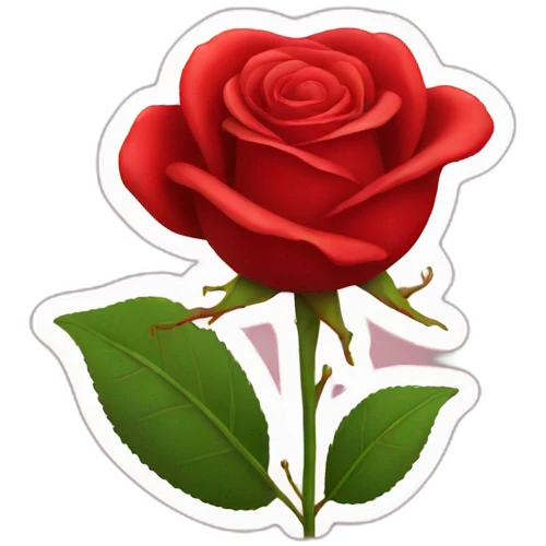 red rose emoji