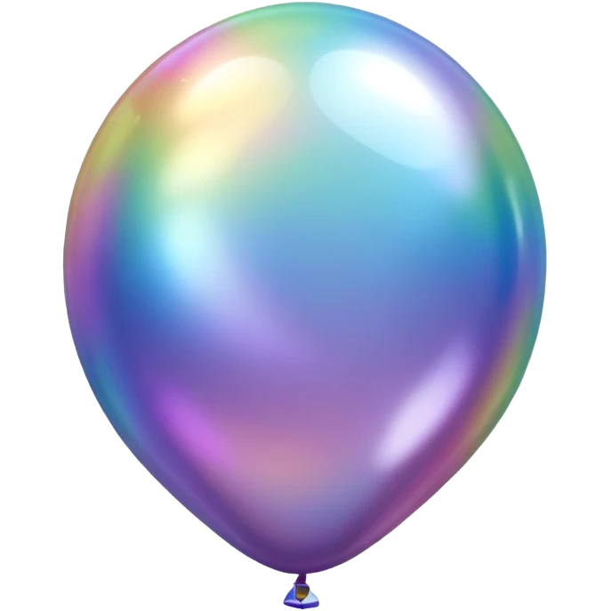 Iridescent big giant glistening glossy sparkly shiny glittery balloon  emoji