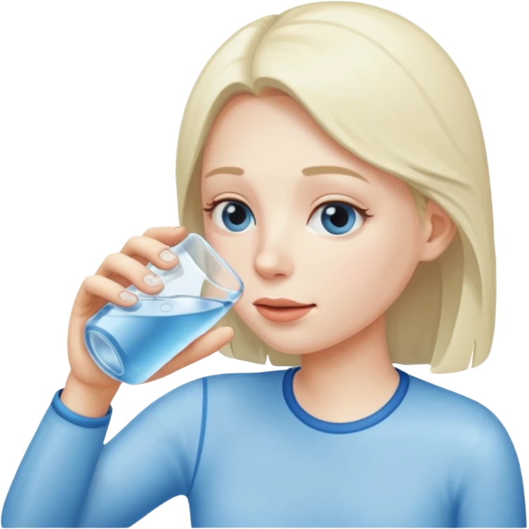 drinking water emoji