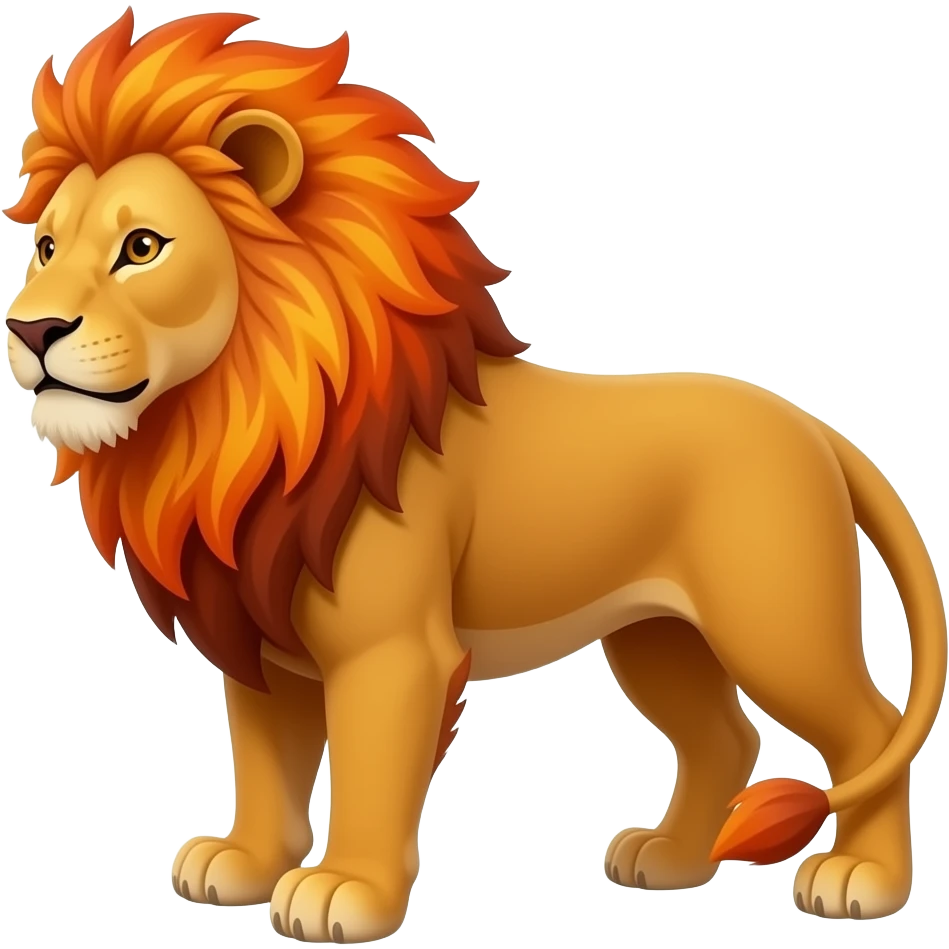 Fire Lion emoji