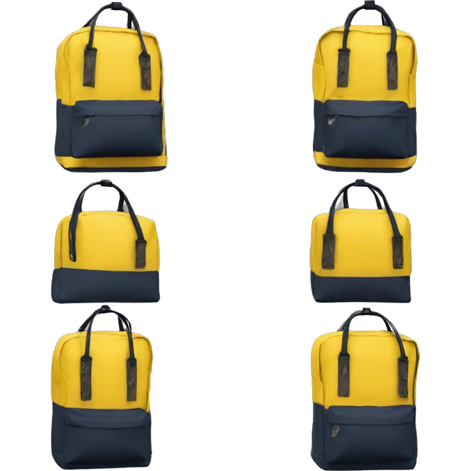 kanken bagpack yellow emoji