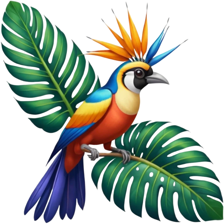 Hyperrealistic, insane detail,8k, still life, colorful, isolated, Wilson’s Bird-of-Paradise, bird.  No emoji icons, no emoji faces, no human figures. emoji