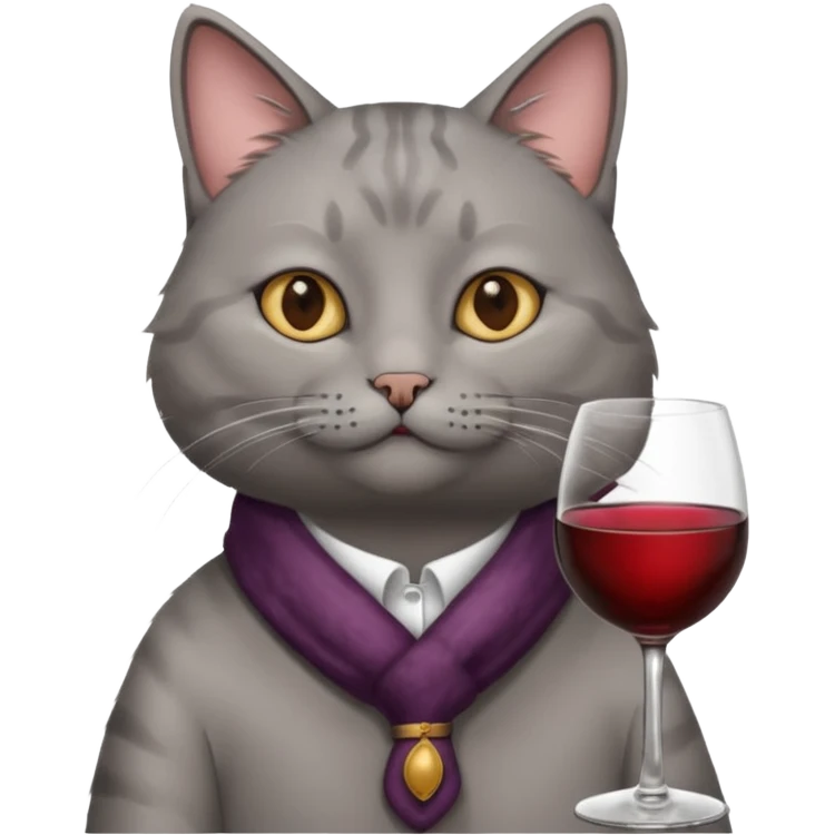 gray Cats On A Couch With Wine emoji
