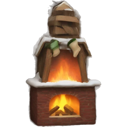 winter cabin emoji