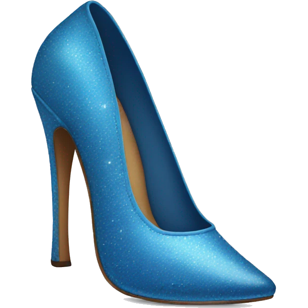 Blue cinderalla shoe emoji