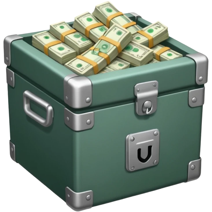 unlocked vault full of cash emoji