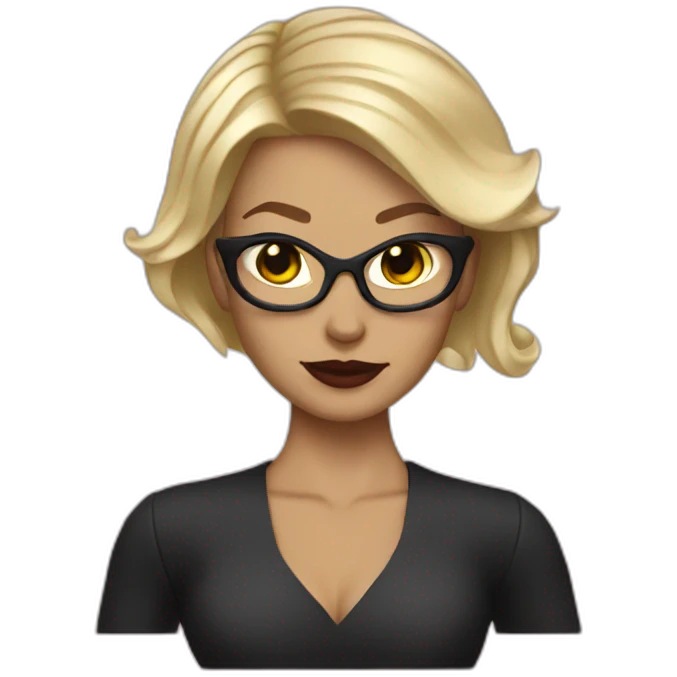 corporate batwoman short blonde hair emoji